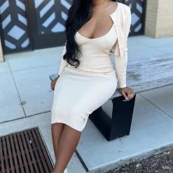 Fashion Nova Autumn Feeling Sweater Dress Set - Cream -fashion nova dresses Shop AutumnFeelingSweaterDressSet Cream MER ef19b038 5ee9 4bfd ad5f 2c4ea7b98ecf