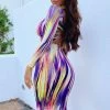Fashion Nova Body Addictive Midi Dress - Multi Color -fashion nova dresses Shop BodyAddictiveMidiDress MultiColor MER