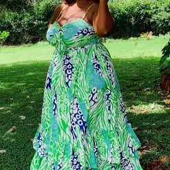 Fashion Nova Brunch In Bali Maxi Dress - Green/combo -fashion nova dresses Shop BrunchInBaliMaxiDress Greencombo MER PLUS