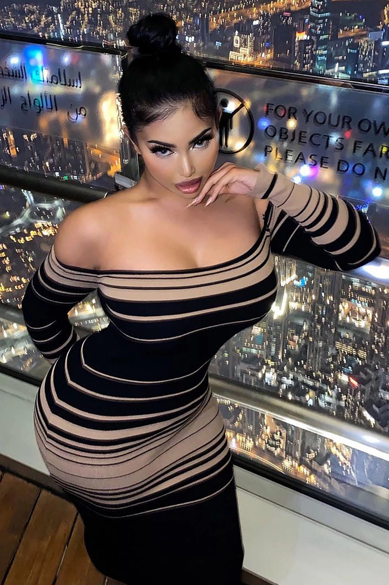 Fashion Nova Catch Me Offline Sweater Dress - Black/Brown 3 Fashion Nova Catch Me Offline Sweater Dress - Black/Brown