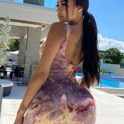 Fashion Nova Don't Let Her Go Tie Dye Dress - Brown -fashion nova dresses Shop Don tLetHerGoTieDyeDress Brown MER