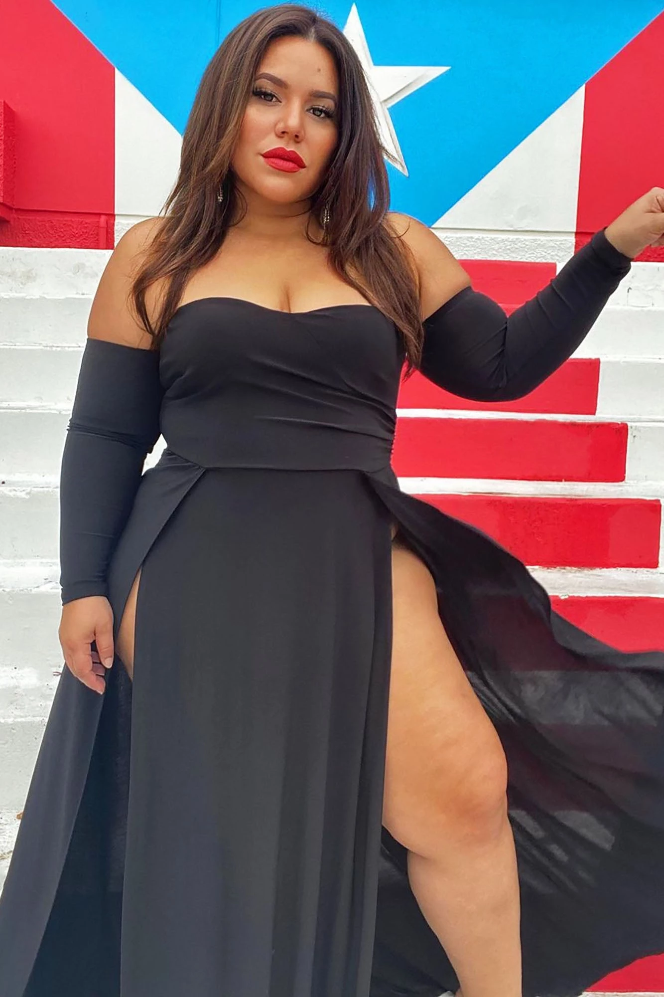 Fashion Nova Elegantly Fab Off Shoulder Maxi Dress - Black 9 Fashion Nova Elegantly Fab Off Shoulder Maxi Dress - Black - Image 7