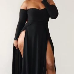 Fashion Nova Elegantly Fab Off Shoulder Maxi Dress - Black 19 Fashion Nova Elegantly Fab Off Shoulder Maxi Dress - Black -fashion nova dresses Shop ElegantlyFabOffShoulderMaxiDress Black MER PLUS