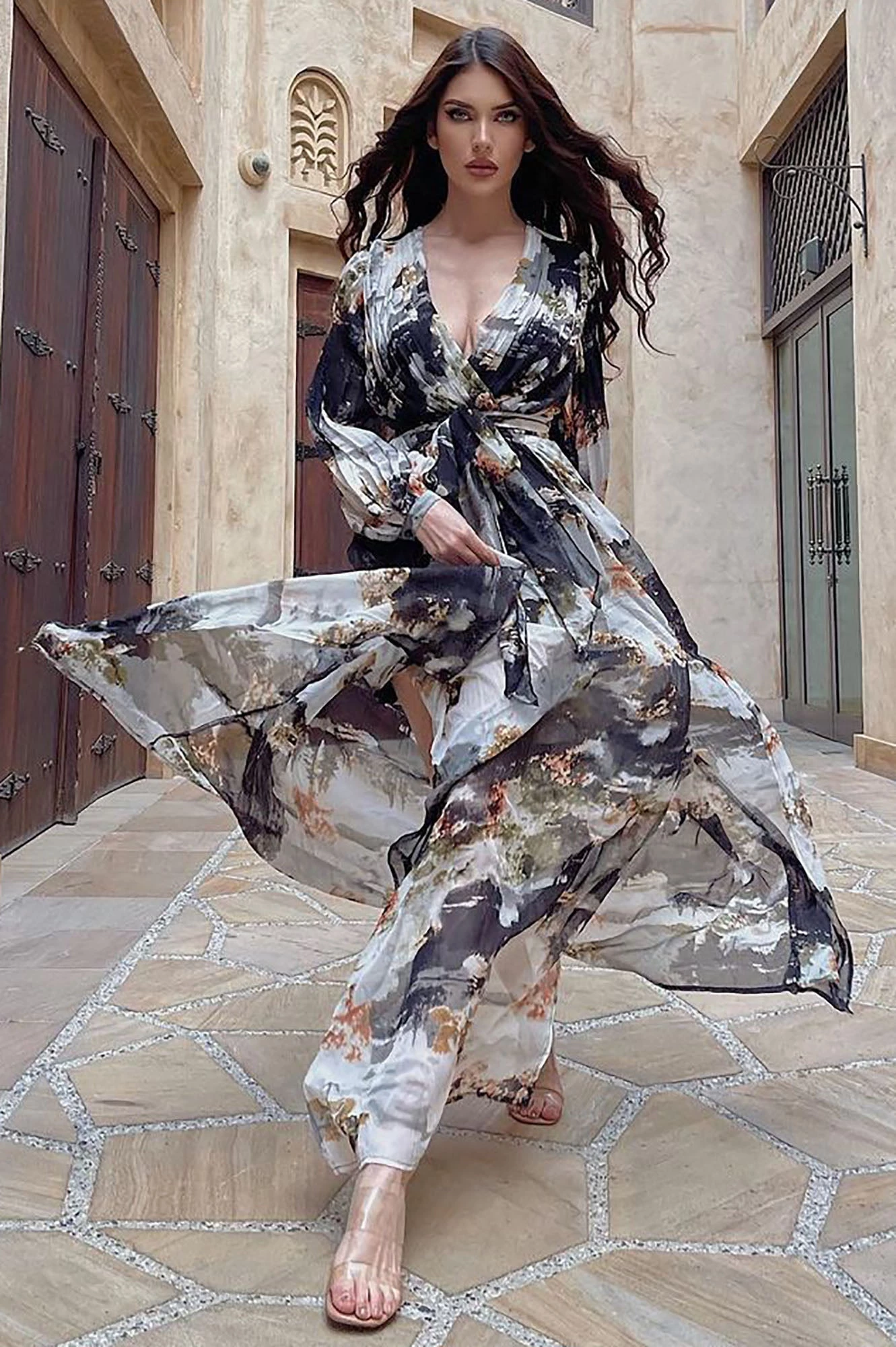 Fashion Nova Elsy Maxi Dress - Black/combo 4 Fashion Nova Elsy Maxi Dress - Black/combo - Image 2