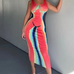 Fashion Nova Every Body Maxi Dress - Multi Color