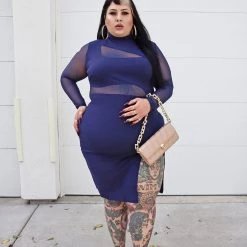 Fashion Nova Fallen Angel Mesh Midi Dress - Navy 24 Fashion Nova Fallen Angel Mesh Midi Dress - Navy -fashion nova dresses Shop FallenAngelMeshMidiDress Navy MER CURVE