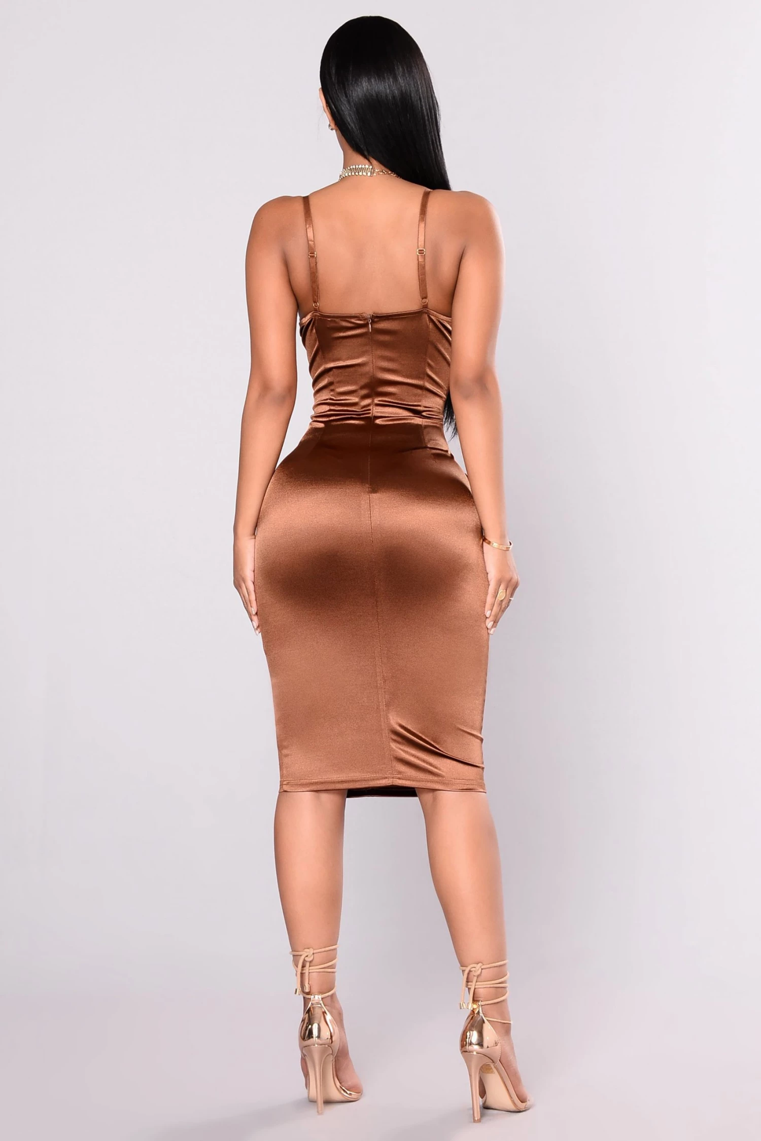 Fashion Nova Stupid In Love Dress - Chocolate 6 Fashion Nova Stupid In Love Dress - Chocolate - Image 4