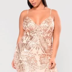 Fashion Nova Ashe Sequin Dress - Rose Gold -fashion nova dresses Shop Fashion Nova 09 22 17 1161 NT scaled
