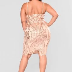 Fashion Nova Ashe Sequin Dress - Rose Gold -fashion nova dresses Shop Fashion Nova 09 22 17 1165 NT scaled