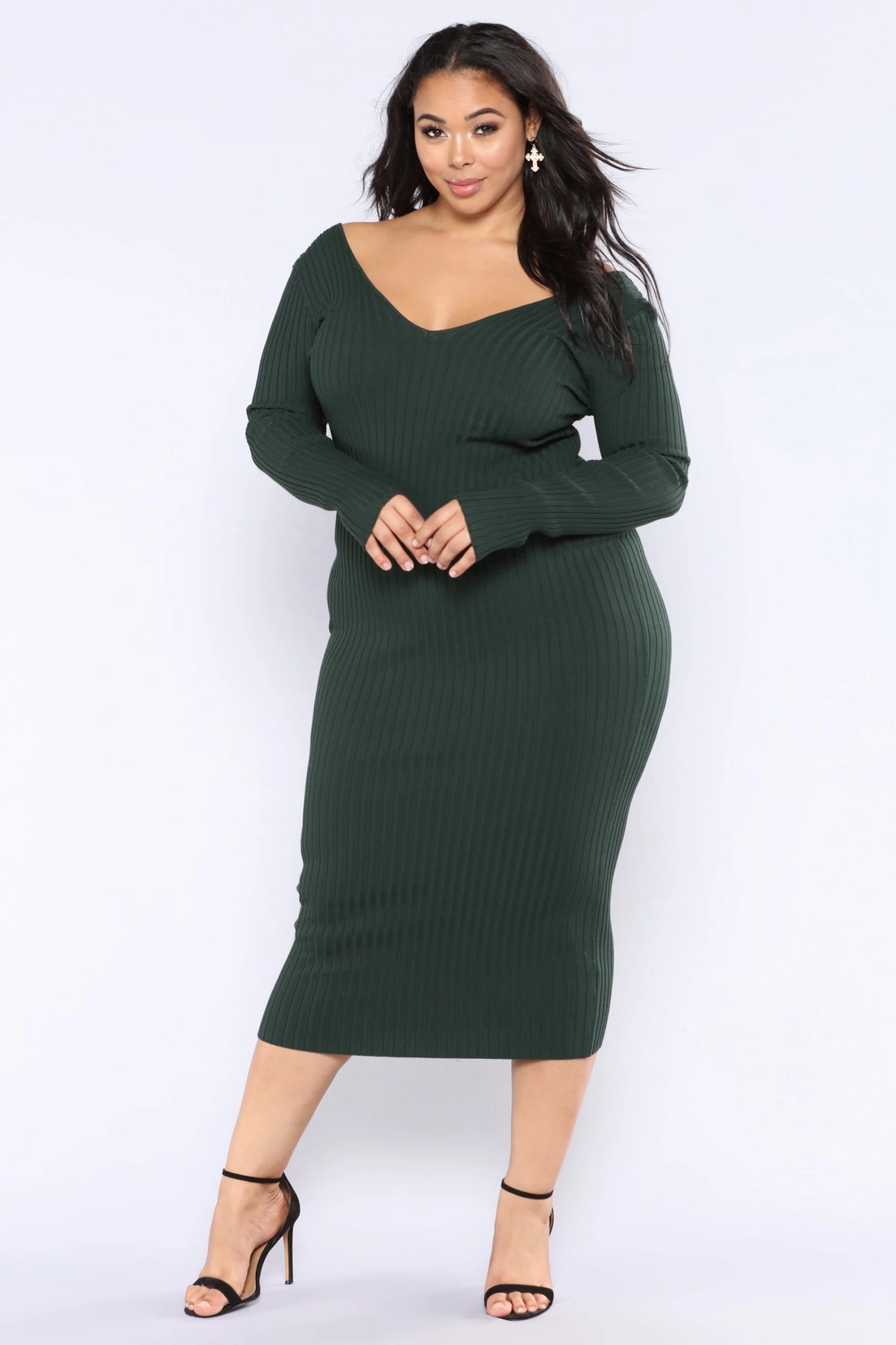 Fashion Nova Kallan Knit Dress - Hunter Green 8 Fashion Nova Kallan Knit Dress - Hunter Green - Image 6
