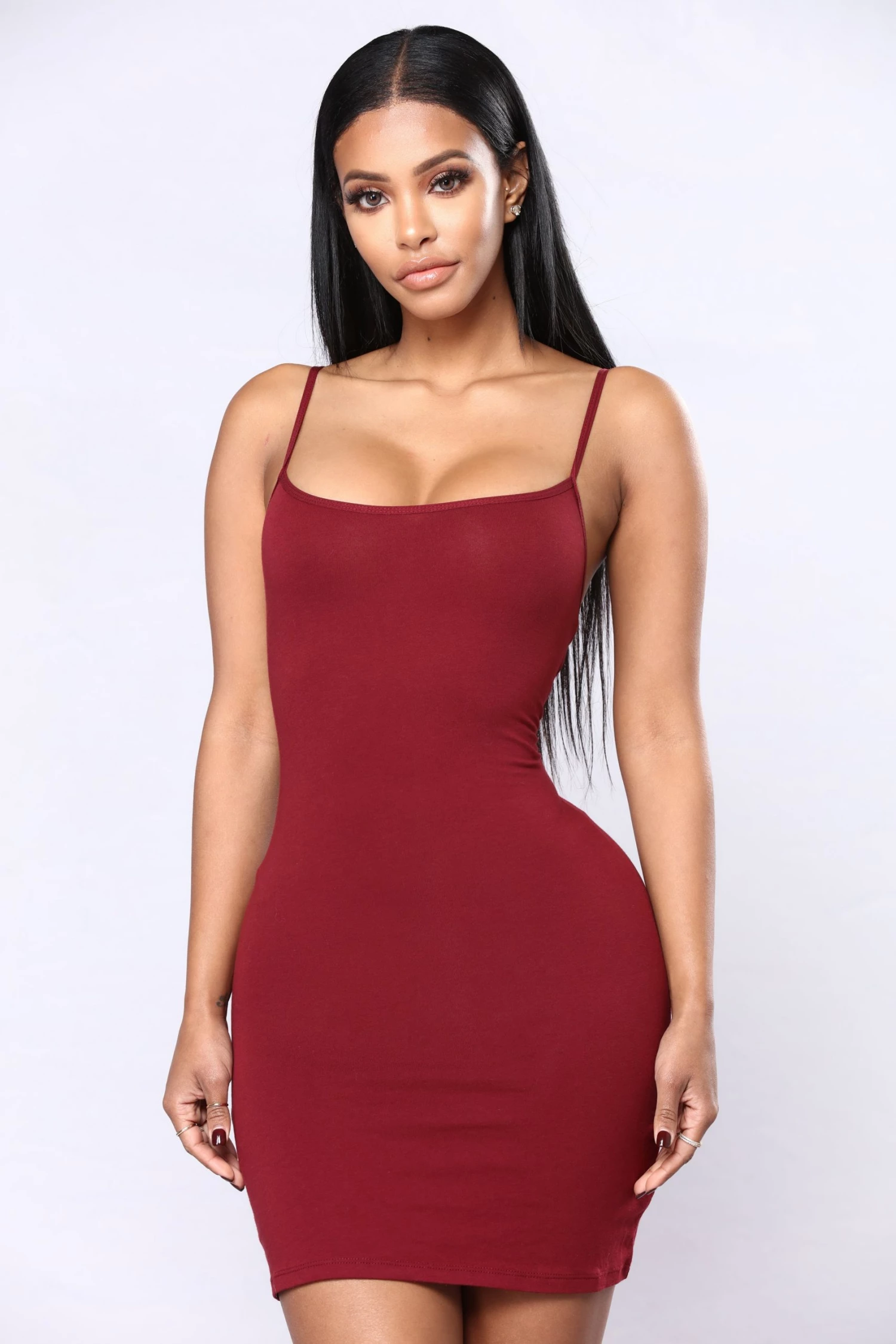 Fashion Nova Katie Cami Slip Dress - Burgundy 3 Fashion Nova Katie Cami Slip Dress - Burgundy