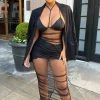Fashion Nova Influencer Status Maxi Dress Set - Black