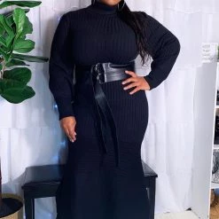 Fashion Nova Jessica Belted Sweater Maxi Dress - Black -fashion nova dresses Shop JessicaBeltedSweaterMaxiDress Black MER PLUS 72d0df9c 78db 4f53 a5b4 33a291b9d4a3