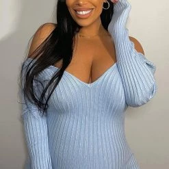 Fashion Nova Kallan Knit Dress - Blue -fashion nova dresses Shop KallanKnitDress Blue MER 454d1cc6 5615 46ac 9e48 2a8f1711c4f1