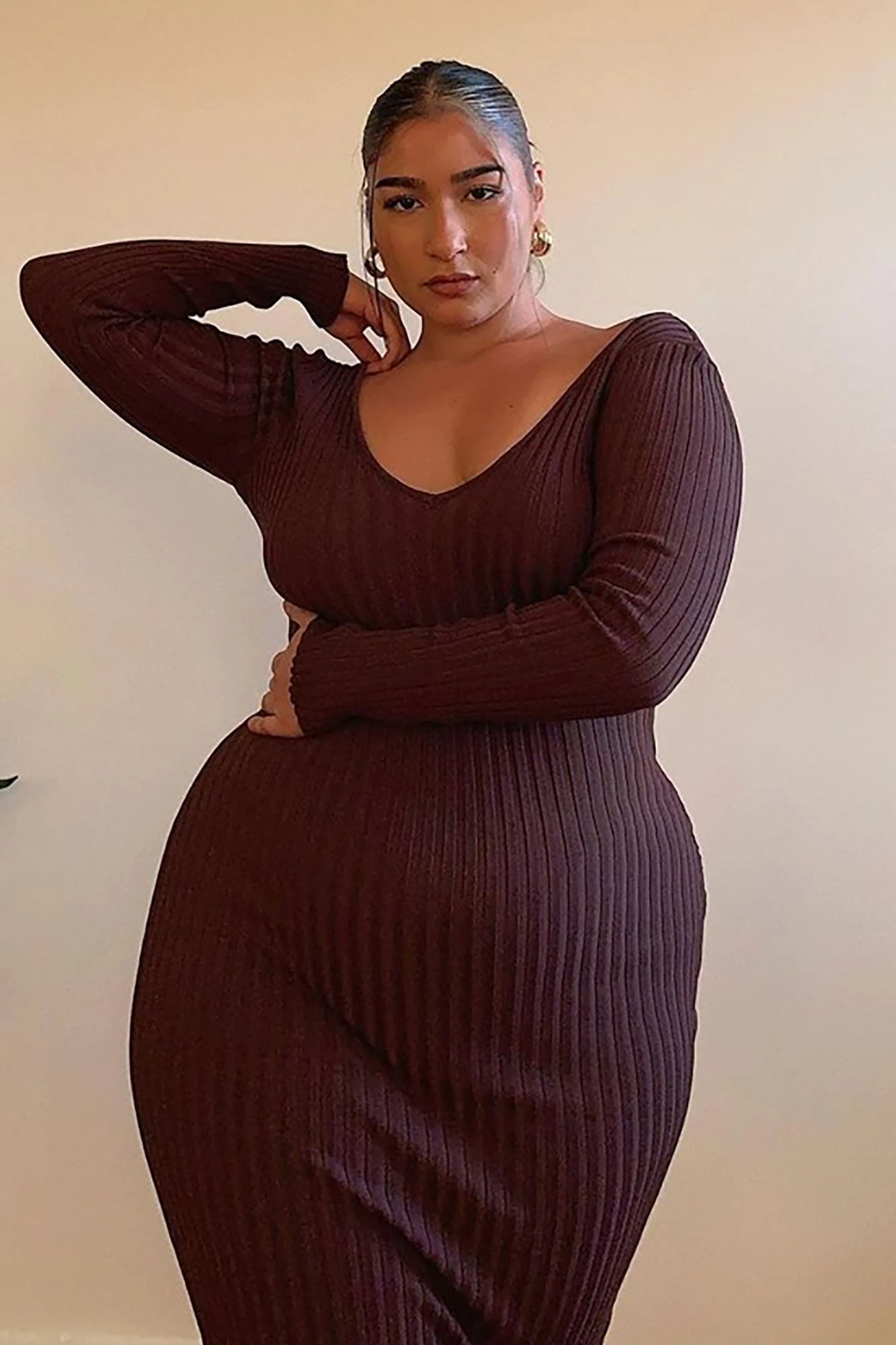 Fashion Nova Kallan Knit Dress - Brown 11 Fashion Nova Kallan Knit Dress - Brown - Image 9