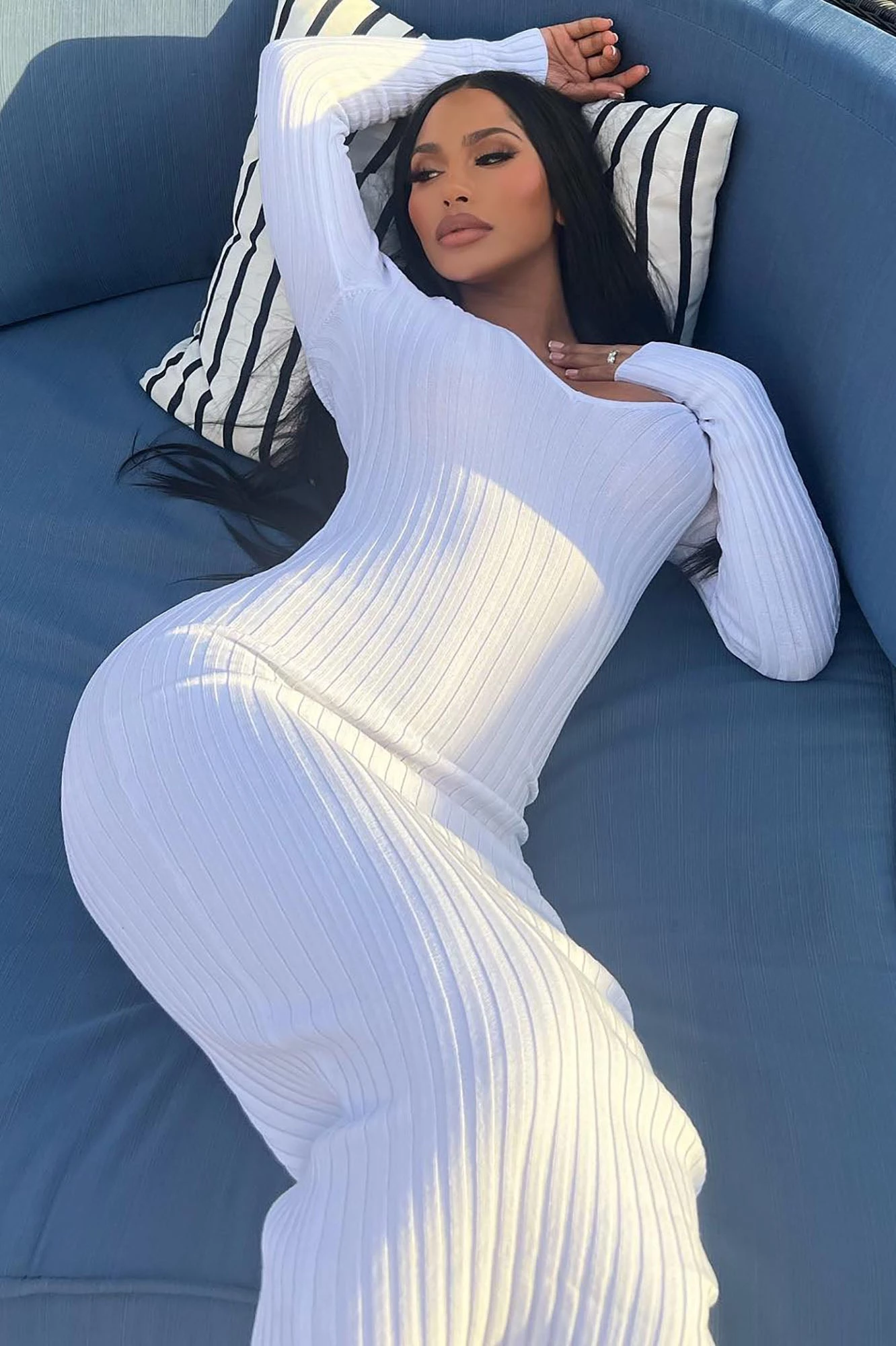 Fashion Nova Kallan Knit Dress - White 6 Fashion Nova Kallan Knit Dress - White - Image 4