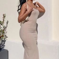 Fashion Nova Laced And Ready Midi Dress - Mocha -fashion nova dresses Shop LacedAndReadyMidiDress Mocha MER