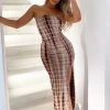 Fashion Nova Let Me Be Tie Dye Maxi Dress - Brown -fashion nova dresses Shop LetMeBeTieDyeMaxiDress Brown MER