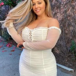 Fashion Nova Maura Mesh Dress - White 37 Fashion Nova Maura Mesh Dress - White -fashion nova dresses Shop MauraMeshDress White 5 MER plus