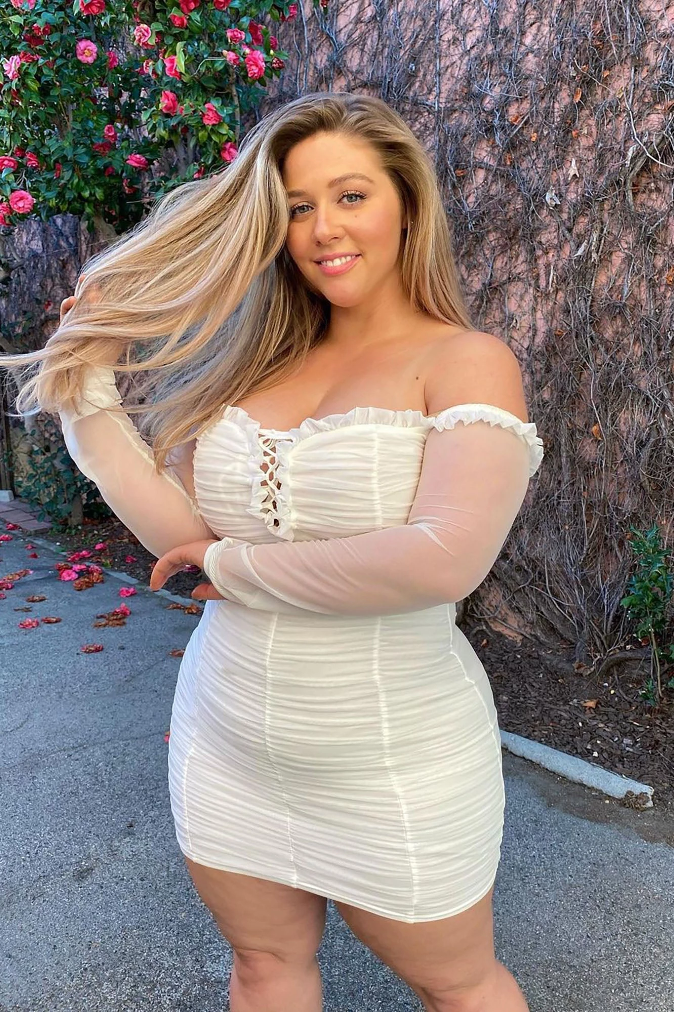 Fashion Nova Maura Mesh Dress - White 20 Fashion Nova Maura Mesh Dress - White - Image 18
