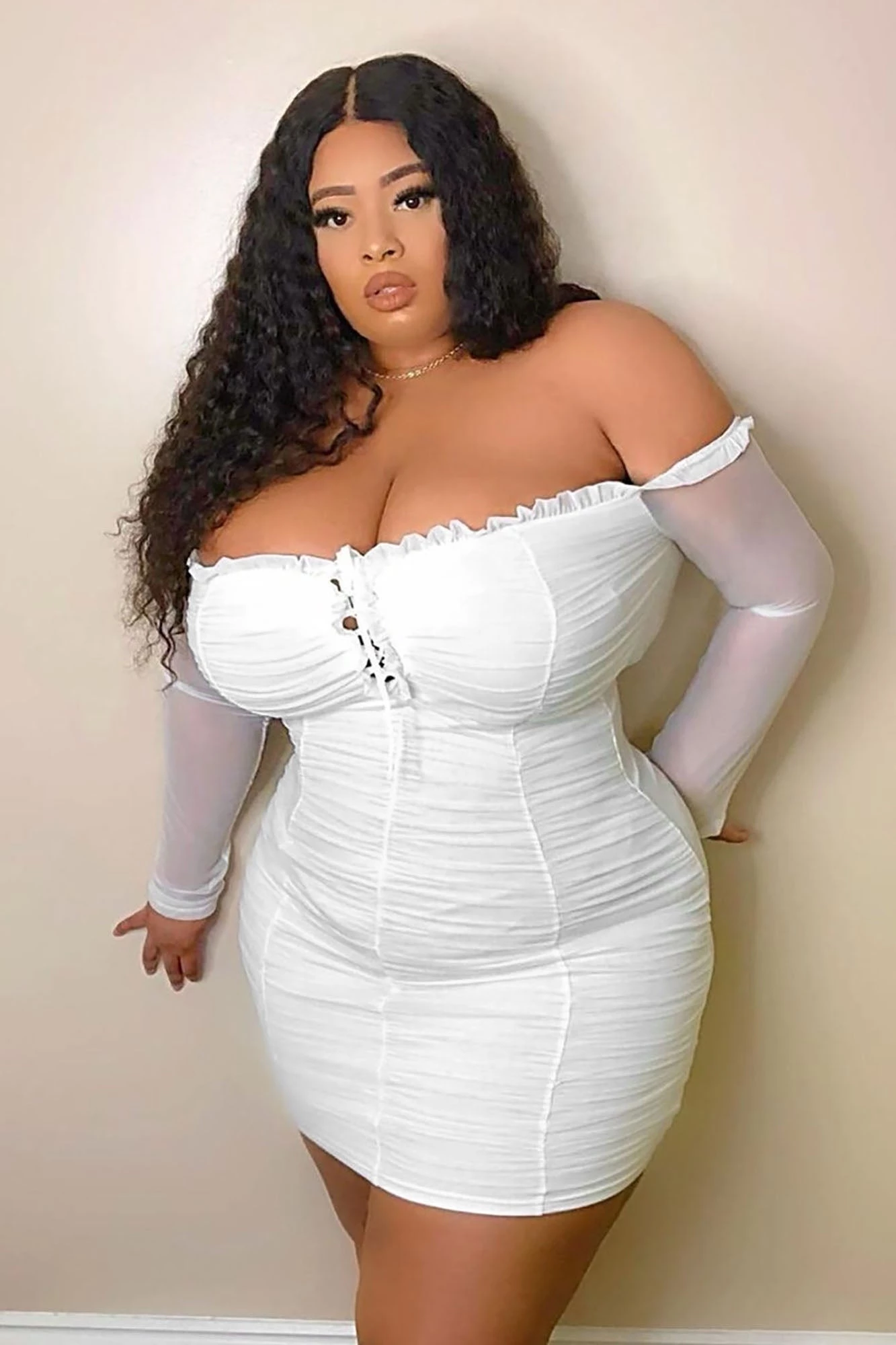 Fashion Nova Maura Mesh Dress - White 14 Fashion Nova Maura Mesh Dress - White - Image 12