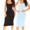 Fashion Nova Maya 2 Pack Midi Dress - Light Blue 2 Fashion Nova Maya 2 Pack Midi Dress - Light Blue -fashion nova dresses Shop Maya 2Pack MidiDress LightBlue 2613 WG