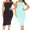 Fashion Nova Mia 2 Pack Midi Dress - Aqua/Combo -fashion nova dresses Shop Mia 2Pack MidiDress Aquacombo 0702 WG
