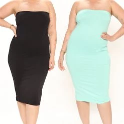 Fashion Nova Mia 2 Pack Midi Dress - Aqua/Combo -fashion nova dresses Shop Mia 2Pack MidiDress Aquacombo PLUS 5243 WG