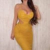 Fashion Nova My Heart Is Full Midi Dress - Mustard -fashion nova dresses Shop MyHeartIsFullMidiDress Mustard MER
