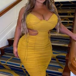 Fashion Nova My Heart Is Full Midi Dress - Mustard -fashion nova dresses Shop MyHeartIsFullMidiDress Mustard MER PLUS