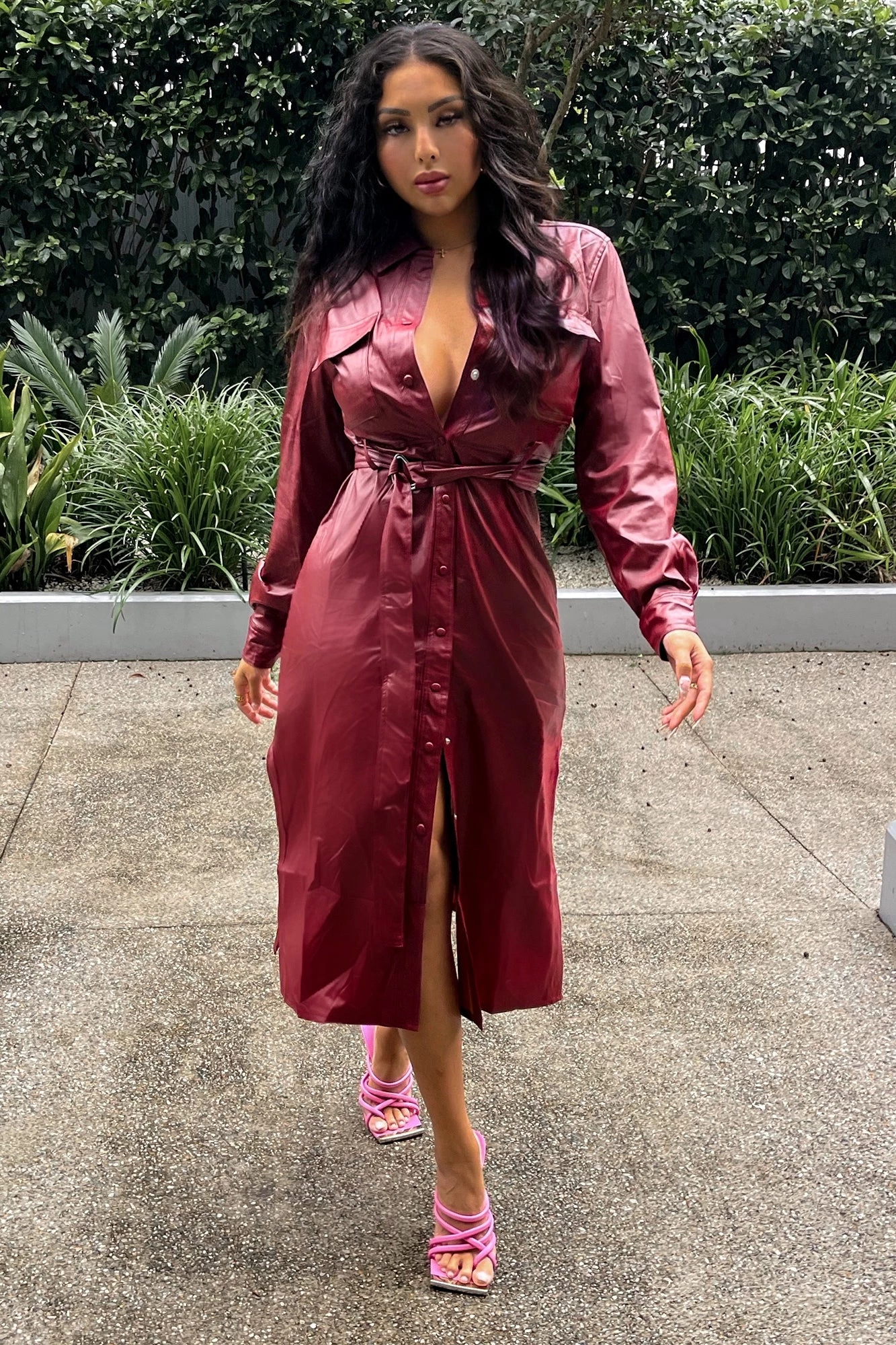Fashion Nova On My Side Midi Dress - Burgundy 3 Fashion Nova On My Side Midi Dress - Burgundy