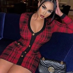 Fashion Nova Power Hour Plaid Mini Dress - Red/Black 18 Fashion Nova Power Hour Plaid Mini Dress - Red/Black -fashion nova dresses Shop PowerHourPlaidMiniDress RedBlack 5 MER