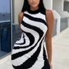 Fashion Nova Pull Up On Scene Midi Dress - Black/White -fashion nova dresses Shop PullUpOnSceneMIDIDress Black White 1 MER