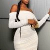 Fashion Nova Ready In A Ruched Off Shoulder Midi Dress - White -fashion nova dresses Shop ReadyInARuchedOffShoulderMidiDress White MER 8aa3bceb ebcd 444a 83a2 175eb4882837