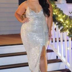 Fashion Nova Stars Do Shine Sequin Dress - Silver -fashion nova dresses Shop StarsDoShineSequinDress Silver 3 MER PLUS