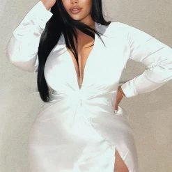 Fashion Nova Sugar Free Dress - White -fashion nova dresses Shop SugarFreeDress White MER PLUS