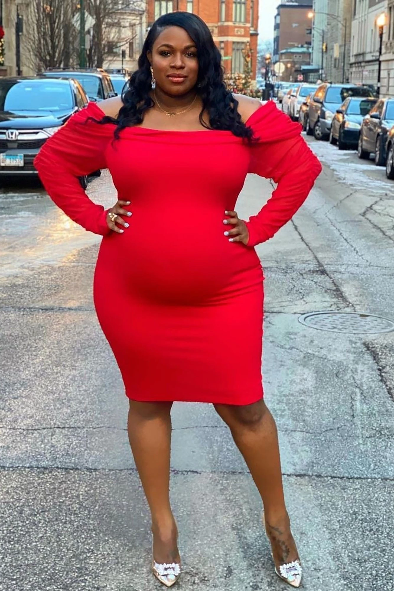 Fashion Nova Take Me On A Dinner Date Dress - Red 9 Fashion Nova Take Me On A Dinner Date Dress - Red - Image 7