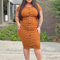 Fashion Nova Take Me There Ribbed Midi Dress - Rust 17 Fashion Nova Take Me There Ribbed Midi Dress - Rust -fashion nova dresses Shop TakeMeThereRibbedMidiDress Rust MER CURVE