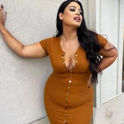 Fashion Nova Take Me There Ribbed Midi Dress - Rust 16 Fashion Nova Take Me There Ribbed Midi Dress - Rust -fashion nova dresses Shop TakeMeThereRibbedMidiDress Rust MER CURVE 2