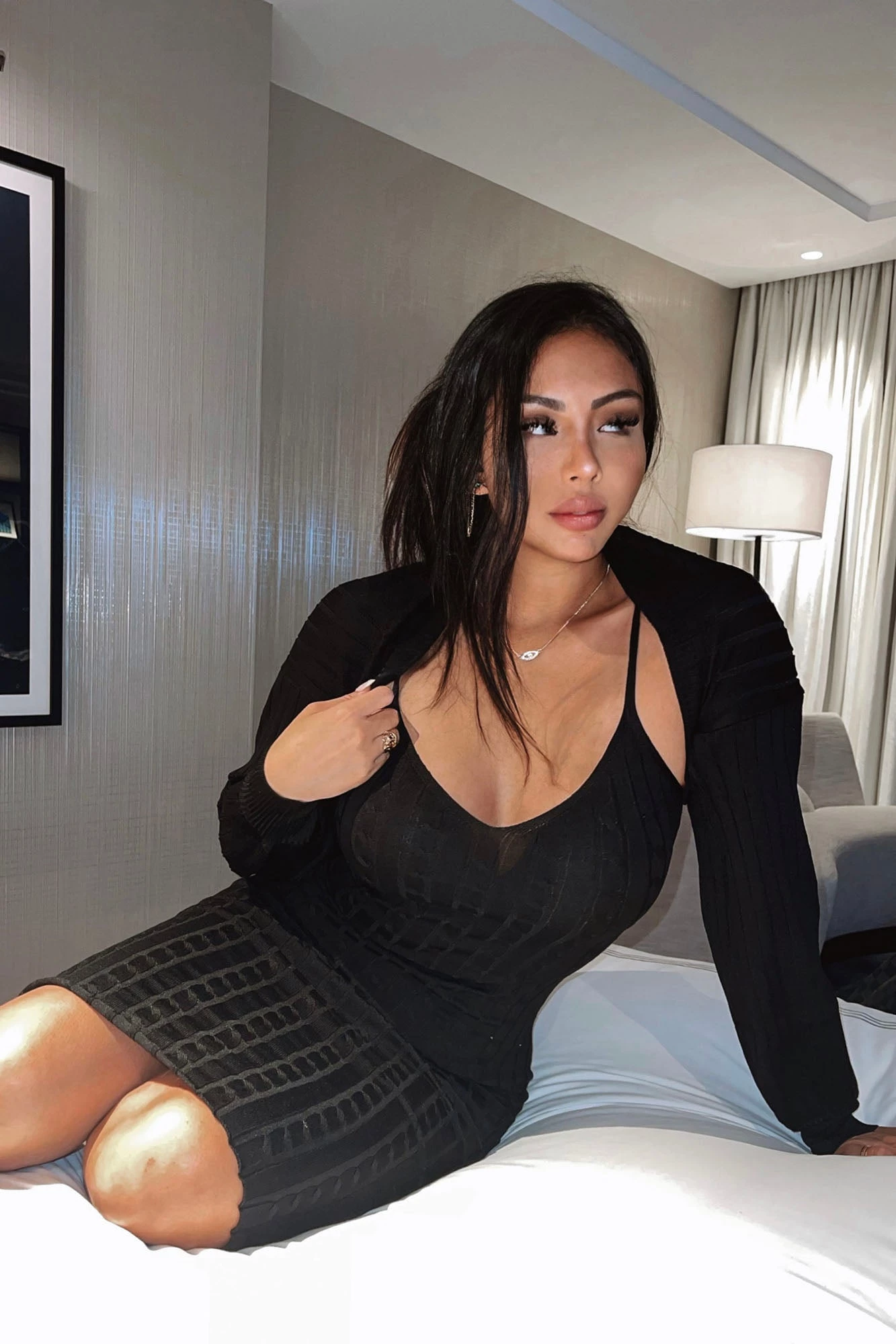 Fashion Nova Warm Wishes Dress Set - Black 3 Fashion Nova Warm Wishes Dress Set - Black