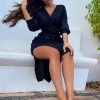 Fashion Nova Wrapped All Around Me Midi Sweater Dress - Black -fashion nova dresses Shop WrappedAllAroundMeMidiSweaterDress Black MER