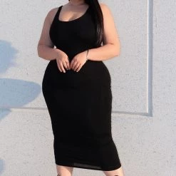 Fashion Nova Your Needs Met Dress - Black -fashion nova dresses Shop YourNeedsMetDress Black MER PLUS