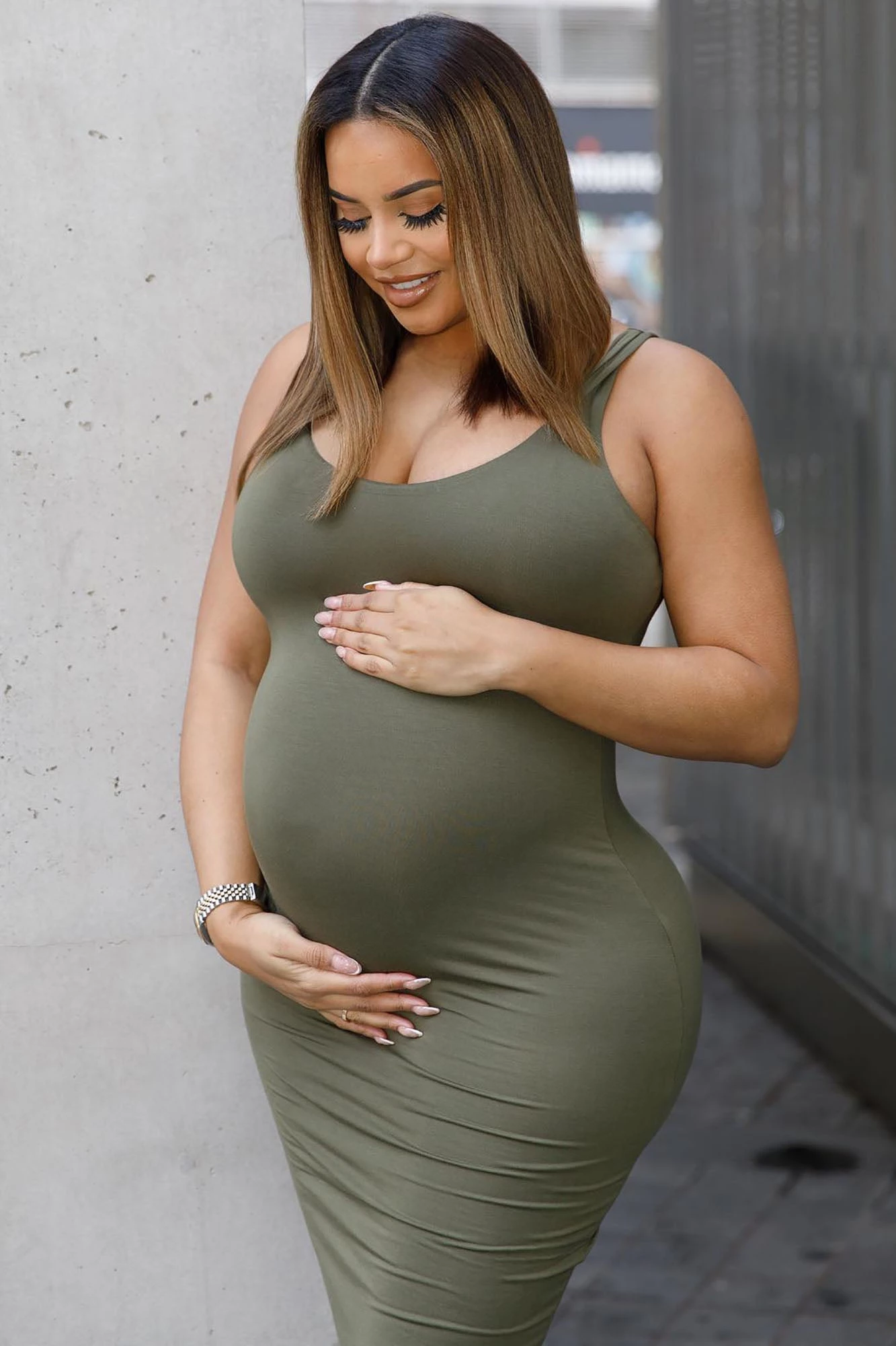 Fashion Nova Your Needs Met Dress - Olive 5 Fashion Nova Your Needs Met Dress - Olive - Image 3